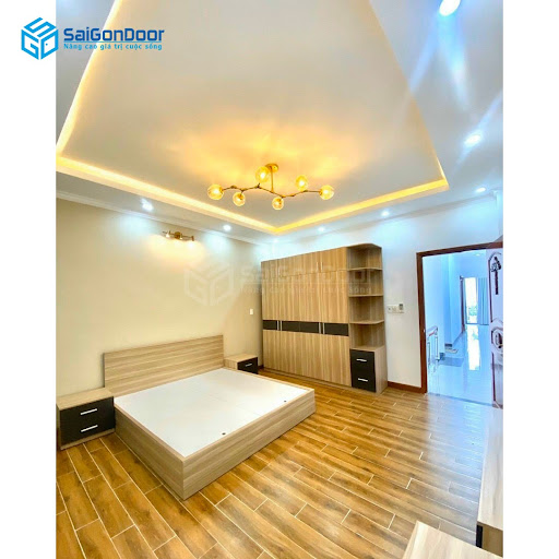 Những mẫu tủ quần áo tại SaiGonDoor tạo sự hài hòa cho không gian phòng ngủ