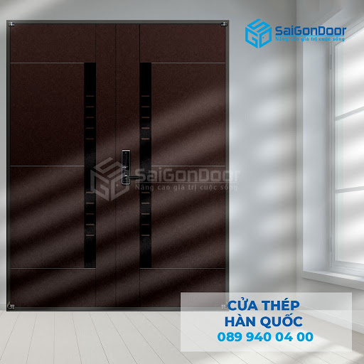 Cửa biệt thự 2 cánh thép Hàn Quốc Cửa biệt thự 2 cánh thép Hàn Quốc