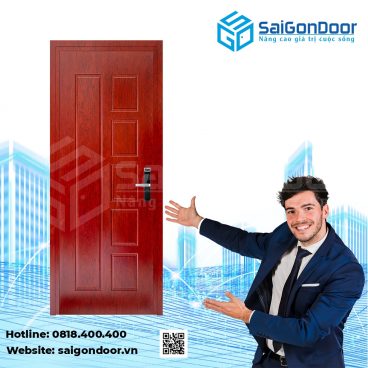 Cửa phòng tắm - cửa gỗ nhựa Composite SaiGonDoor