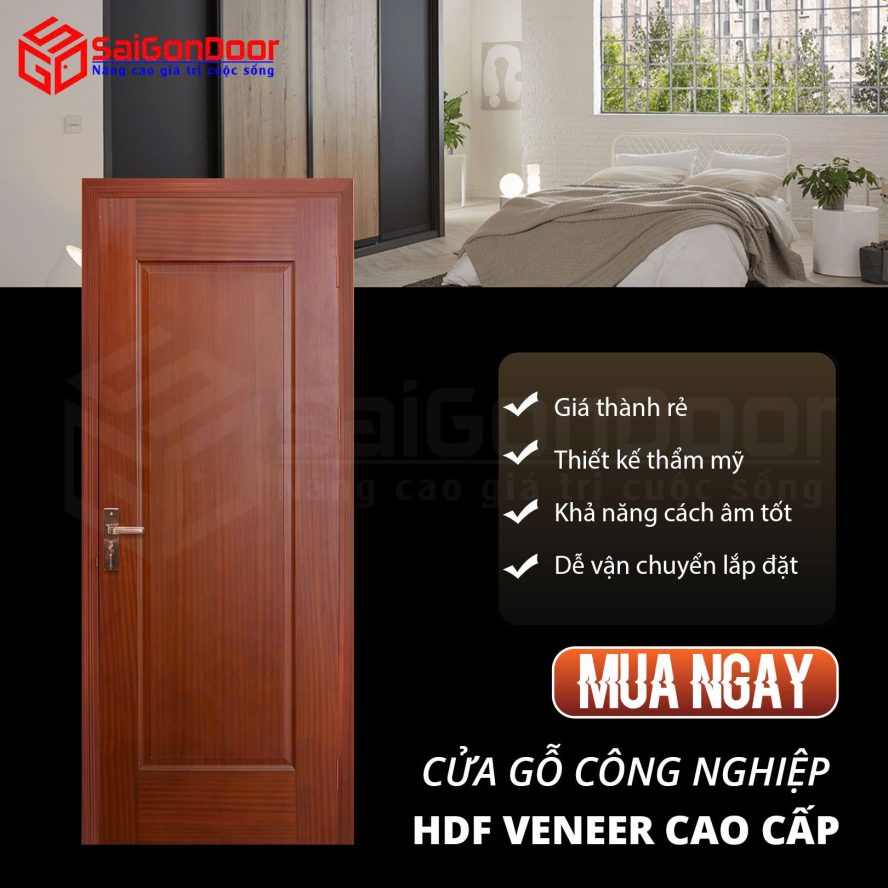 Cửa Gỗ Công Nghiệp HDF – Giải Pháp Hoàn Hảo Cho Không Gian Hiện Đại